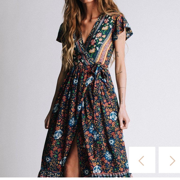 Boho Floral Dress - Picture 3 of 6